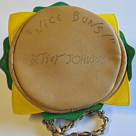 Betsey Johnson Hamburger Party Wristlet Purse - Picture 5 of 5